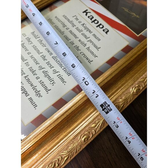Framed "Kappa Man" Poem Art With Gold Ornate Frame  11x24 Inches - Picture 9 of 11